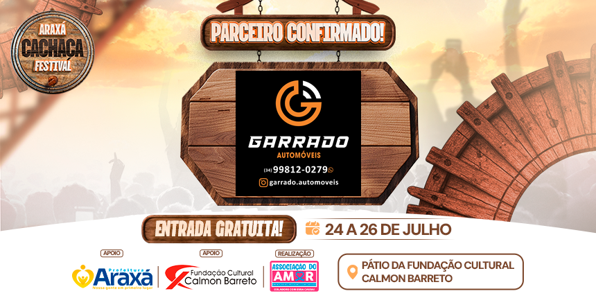 Parceiro Confirmado no Araxá Cachaça Festival 2026