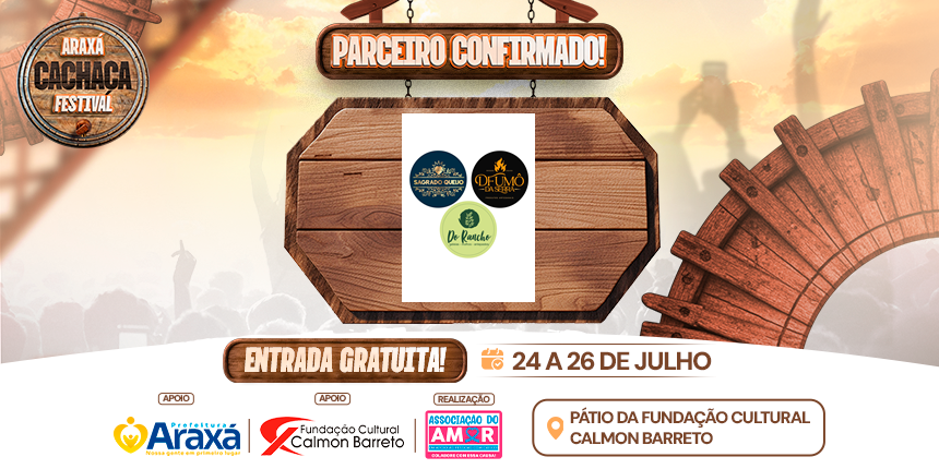 Parceiro Confirmado no Araxá Cachaça Festival 2026