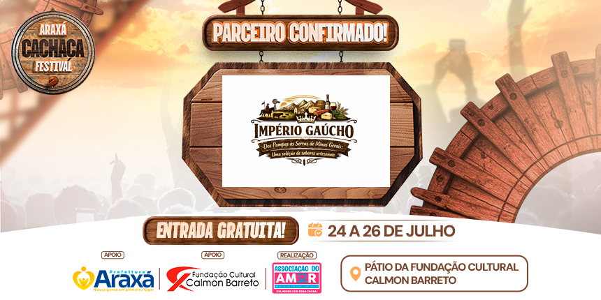 Parceiro Confirmado no Araxá Cachaça Festival 2026