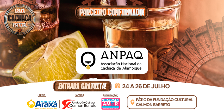 Parceiro Confirmado no Araxá Cachaça festival 2026 